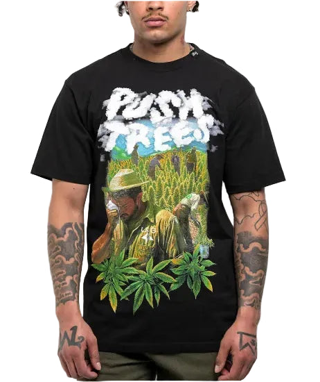 LRG エルアールジーx Push Treesプッシュ・ツリー Farm Black T-Shirt Tシャツ ブラック