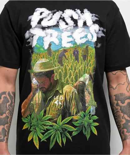 LRG エルアールジーx Push Treesプッシュ・ツリー Farm Black T-Shirt Tシャツ ブラック