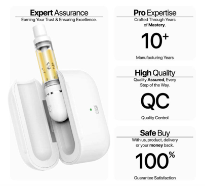Yocan ヨーキャン Black Case Cartridge Battery 510 ベポライザー バッテリー