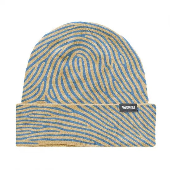 THEORIES セオリーズ BEANIE IMPOSSIBLE THEORIES BLUE/CREAM ニットキャップ ビーニー