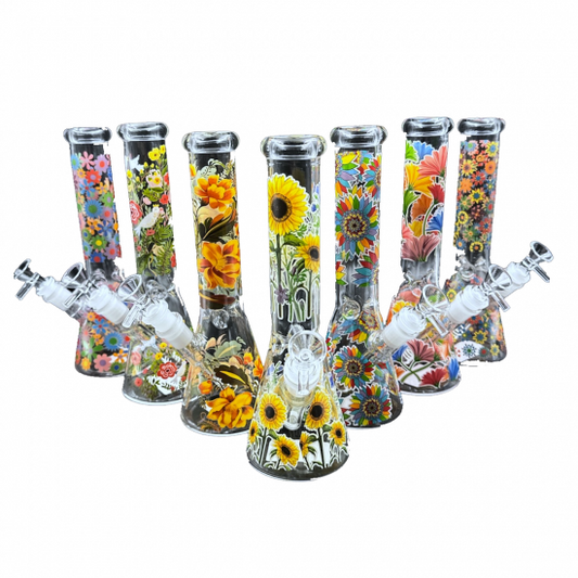 Glass Water Pipe Flower Mix 水パイプ