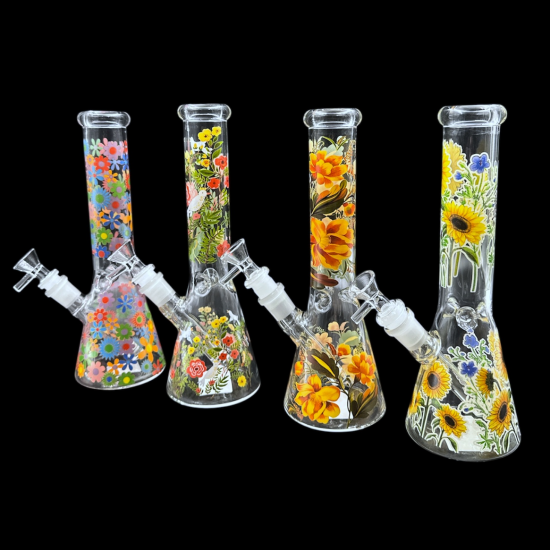 Glass Water Pipe Flower Mix 水パイプ