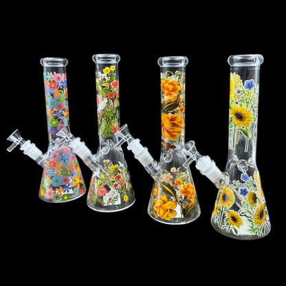 Glass Water Pipe Flower Mix 水パイプ
