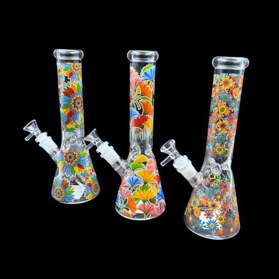 Glass Water Pipe Flower Mix 水パイプ