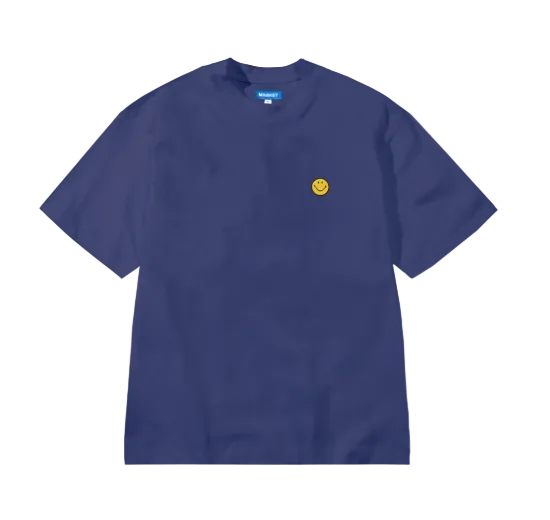 Market Studious マーケットスタジオ SMILEY STUDIOS T-SHIRT ブルー