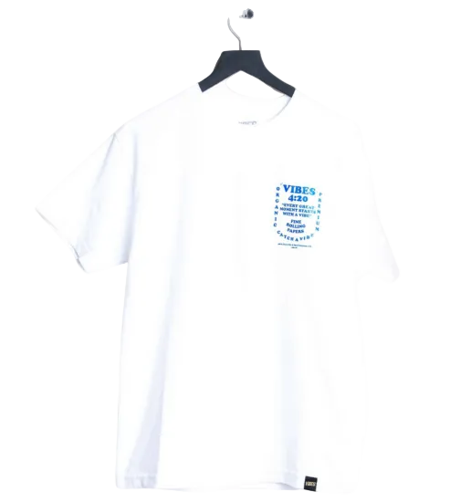 VIBES バイブス STARTS WITH A VIBE T-SHIRT ホワイト Tシャツ
