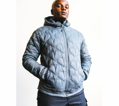 ★VIBES バイブス NORTH STAR PUFFER JACKET グレー ダウンジャケット