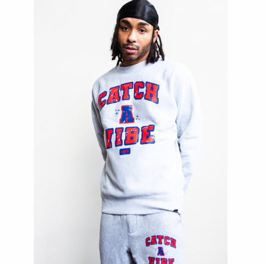 VIBES バイブス HIGHER LEARNING CREWNECK グレー スウェット