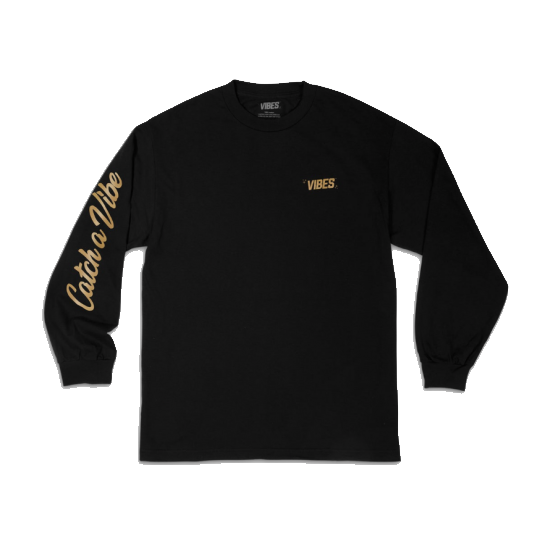 VIBES バイブス  LONG SLEEVE TEE L/S ブラック ロンTee