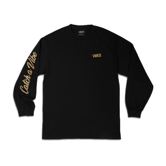 VIBES バイブス  LONG SLEEVE TEE L/S ブラック ロンTee