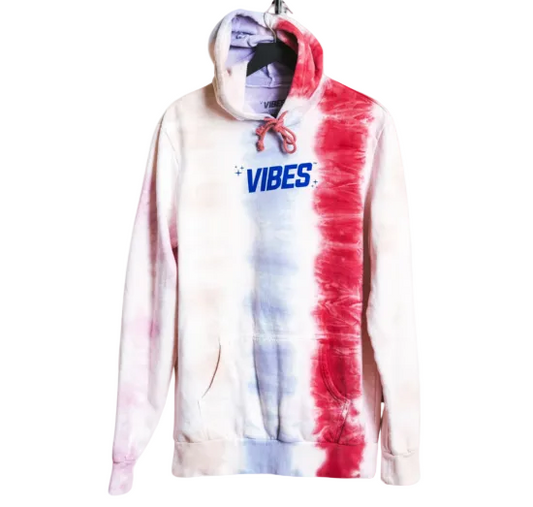 VIBES バイブス VIBE TRIBE STRIPED TIE DYE HOODIE フーディーパーカー
