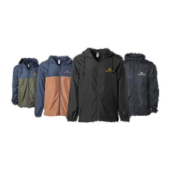★KING PALM キングパーム Futuristic Windbreaker Full Zipper ウィンドブレーカー ジャケット　