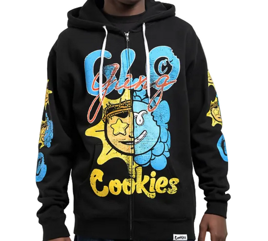 Cookies x Glo Gang クッキーズ×グロギャング Sun C Bite Black Zip Hoodie フーディーパーカー M/★L