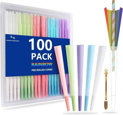 Colorful Rolling Papers Pre Rolled 100本 King Size プレロールコーン