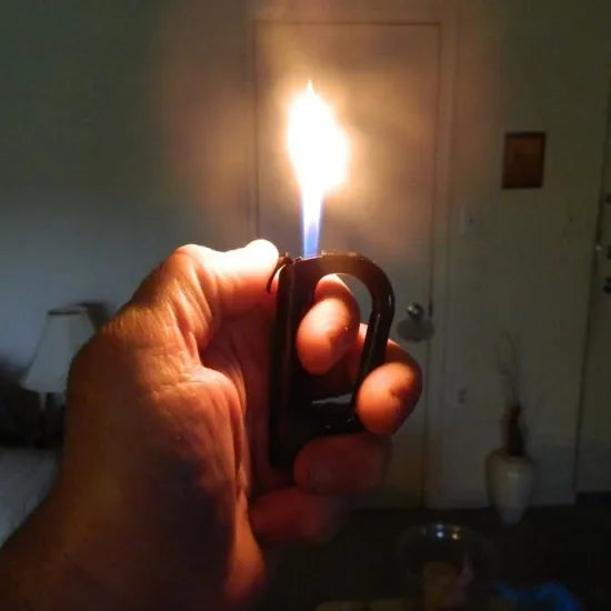 Carabineer Clip Lighter with Compass  カラビナライター