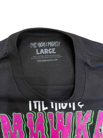 The High & Mightyザハイアンドマイティー x Mishka Stoney Burnie Black T-Shirt Tシャツ ブラック