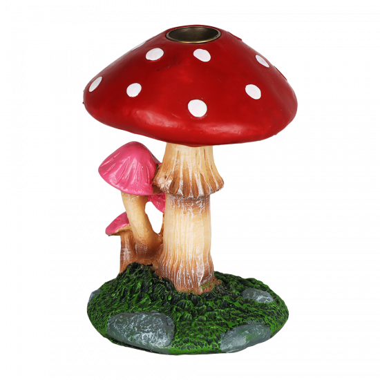 Sprouting Shrooms Backflow Polyresin Incense Burner お香インセンスバーナー