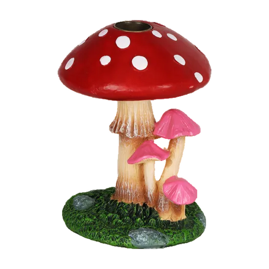Sprouting Shrooms Backflow Polyresin Incense Burner お香インセンスバーナー
