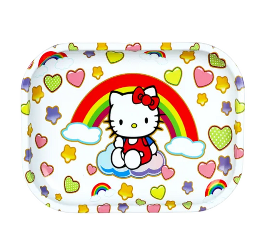 Rainbow Kitty Metal Rolling Tray ローリングトレイ