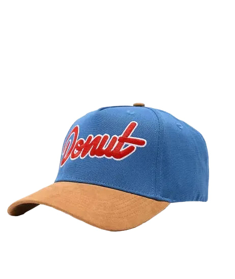 Donut Outline Blue & Brown Snapback Cap ドーナツキャップ