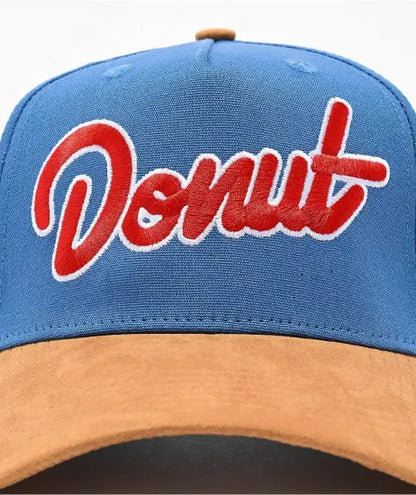 Donut Outline Blue & Brown Snapback Cap ドーナツキャップ