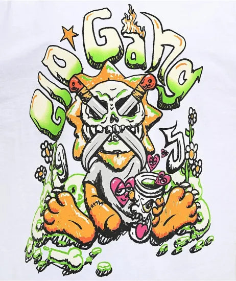 Glo Gang グロギャング Glorious Teddy White T-Shirt Tシャツ