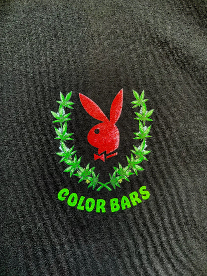 COLOR BARS カラーバーズ x PLAY BOY プレイボーイ Flower Girl Tee Tシャツ ブラック