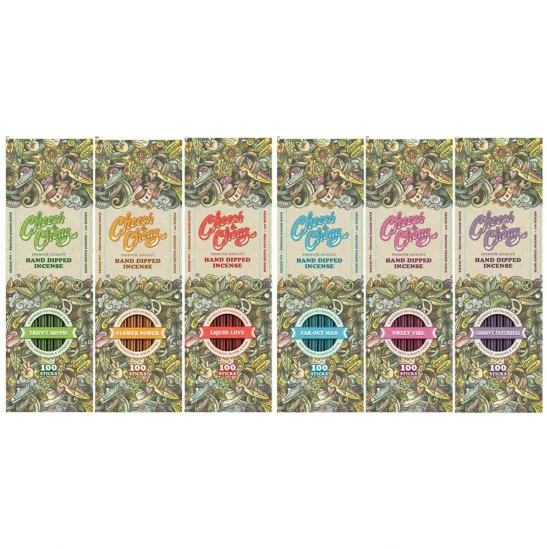 Cheech & Chong チーチ&チョン Hand-Dipped Incense ハンドドリップインセンス(100本入り)