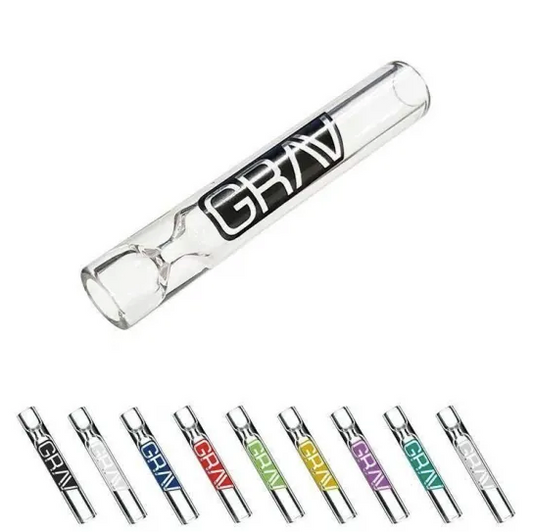 GRAV グラブ 12mm Taster Glass One Hitter Pipe acti Tube(8mm)フィルター対応 ガラスワンヒッターパイプ
