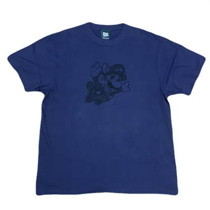 HOTBOX SESSIONS  ホットボックスセッションズ "SUPER LARIO BROS"  by GUL PEPSH Tシャツ ブルー/ネイビー