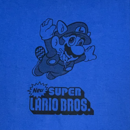 HOTBOX SESSIONS  ホットボックスセッションズ "SUPER LARIO BROS"  by GUL PEPSH Tシャツ ブルー/ネイビー