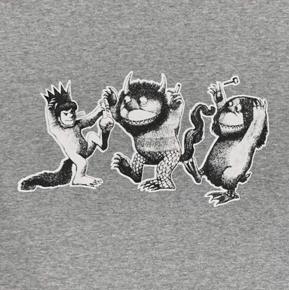HOTBOXSESSIONS ホットボックスセッションズ "WILDTHINGS" Tシャツ グレー/ネイビー