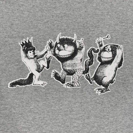 HOTBOXSESSIONS ホットボックスセッションズ "WILDTHINGS" Tシャツ グレー/ネイビー
