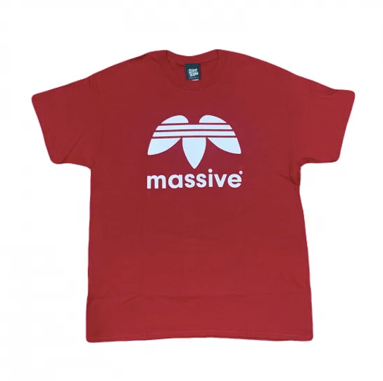 HOTBOX SESSIONS ホットボックスセッションズ "MASSIVE "  Tシャツ ブラック/レッド