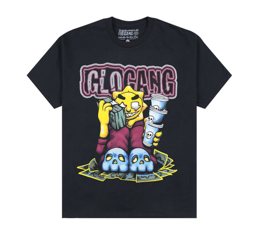 Glo Gang グロギャング 
Triple Cup Threat Tee (Black) Tシャツ
