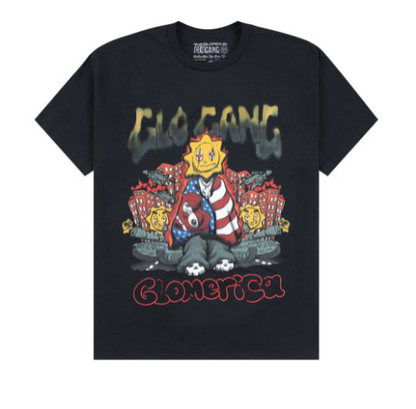 Glo Gang グロギャング 
American Glory Tee (Camo/Black) Tシャツ