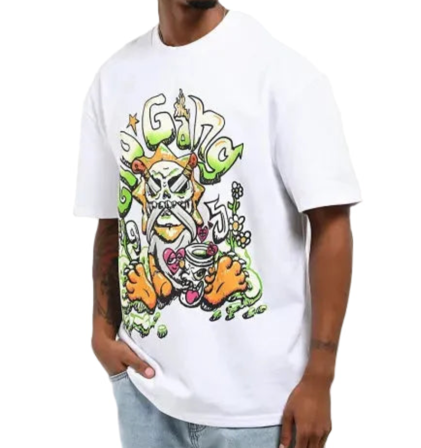Glo Gang グロギャング Glorious Teddy White T-Shirt Tシャツ