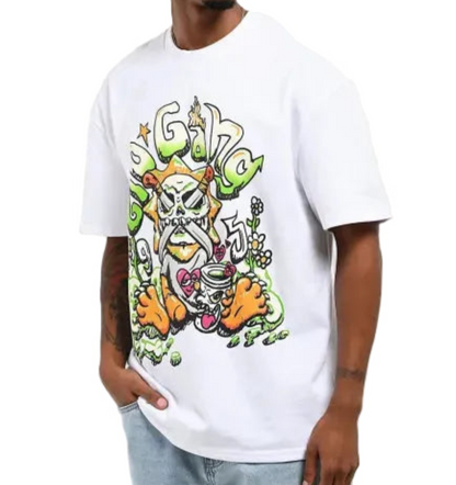 Glo Gang グロギャング Glorious Teddy White T-Shirt Tシャツ