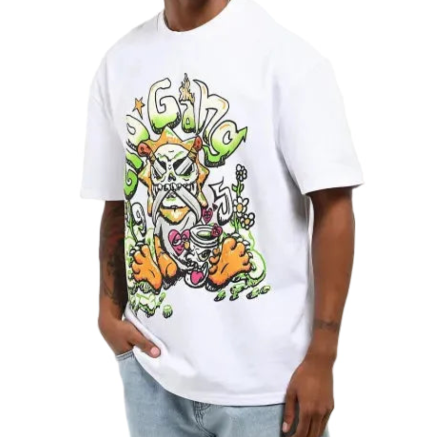 Glo Gang グロギャング Glorious Teddy White T-Shirt Tシャツ