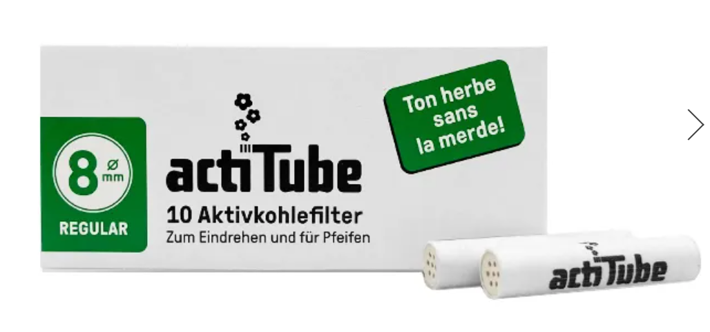 acti Tube アクティチューブ Filter 活性炭フィルター レギュラー(8mm)