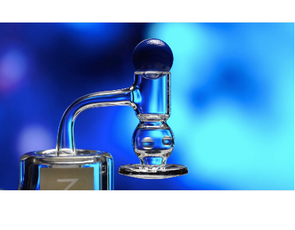 SPACE KING スペースキング Fully Fused Round Blender Terp Slurper (Light Blue) ガラスバンガー＆バンガーキャップ