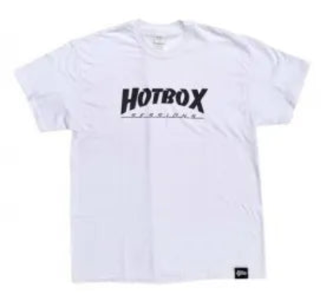 HOTBOX SESSIONSホットボックスセッションズ "SK8MAG" Tシャツ ホワイト/ブラック/オリーブ/グレー