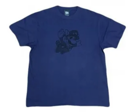 HOTBOX SESSIONS  ホットボックスセッションズ "SUPER LARIO BROS"  by GUL PEPSH Tシャツ ブルー/ネイビー