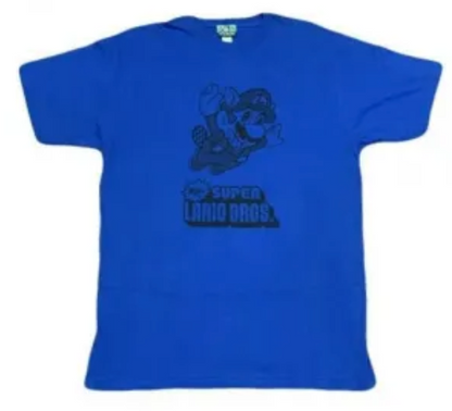 HOTBOX SESSIONS  ホットボックスセッションズ "SUPER LARIO BROS"  by GUL PEPSH Tシャツ ブルー/ネイビー