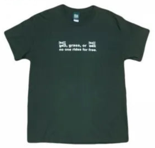 HOTBOX SESSIONS ホットボックスセッションズ " NO ONE RIDES FREE" Tシャツ グリーン/ネイビー/ブラック