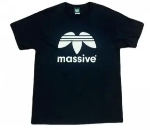 HOTBOX SESSIONS ホットボックスセッションズ "MASSIVE "  Tシャツ ブラック/レッド