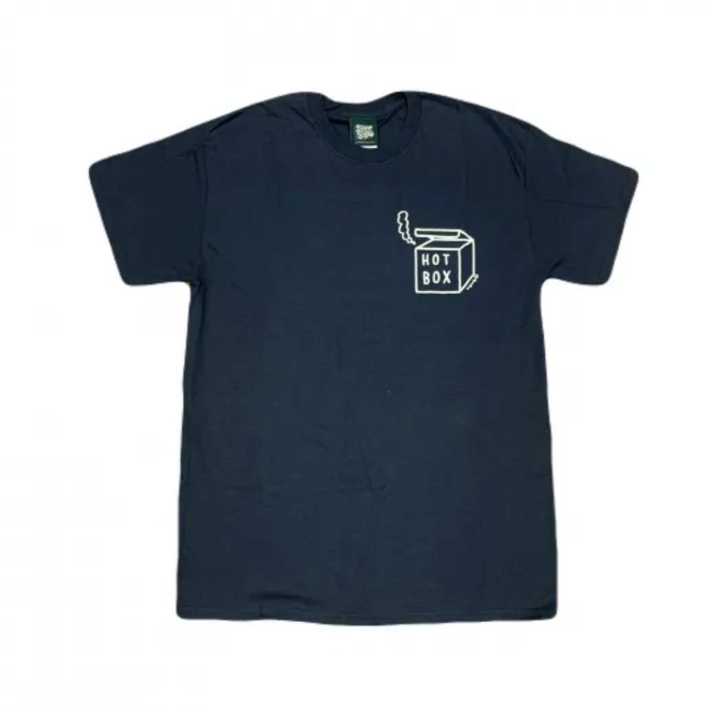 HOTBOXSESSIONS ホットボックスセッションズ "2BOX " Tシャツ ヘザーブルー/ネイビー
