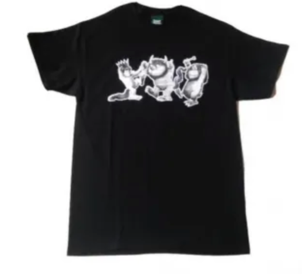 HOTBOXSESSIONS ホットボックスセッションズ "WILDTHINGS" Tシャツ グレー/ネイビー