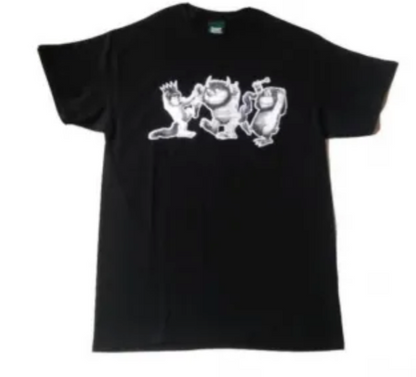 HOTBOXSESSIONS ホットボックスセッションズ "WILDTHINGS" Tシャツ グレー/ネイビー