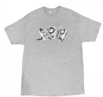 HOTBOXSESSIONS ホットボックスセッションズ "WILDTHINGS" Tシャツ グレー/ネイビー